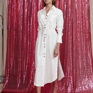 Acler Culiford Shirt Dress White NWT US4/AUS8